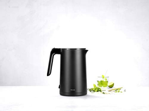 Bouilloire Électrique ZWILLING ENFINIGY Inox Noir, 1,5 L, Anti-Calcaire & SécuritéAnti-Ébullition