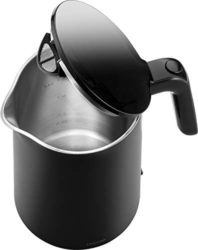 Bouilloire Électrique ZWILLING ENFINIGY Inox Noir, 1,5 L, Anti-Calcaire & SécuritéAnti-Ébullition