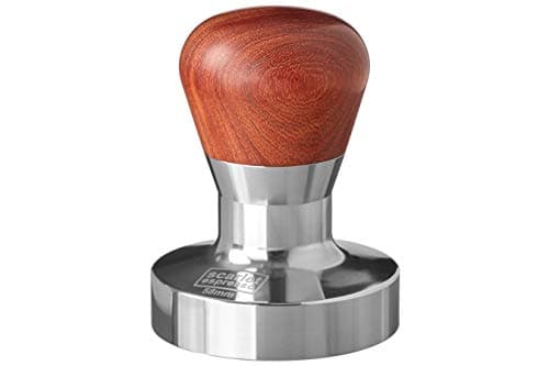 Scarlet espresso | Tamper Passion pour Barista avec poignée ergonomique en bois précieux et base en acier inoxydable (58
