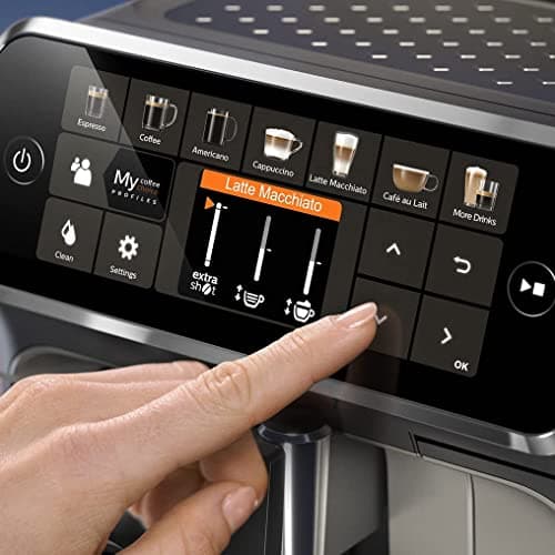 Machine à café Philips automatique serie 5400 - Système lait LatteGo & design ergonomique, pour la maison & cuisine, noi