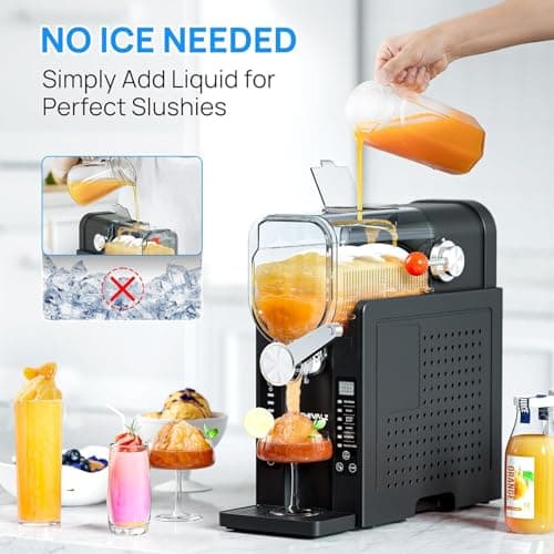 Machine à granités HEIHEIZI 1,6 L pour maison avec 6 programmes préréglés