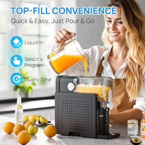 Machine à granités HEIHEIZI 1,6 L pour maison avec 6 programmes préréglés