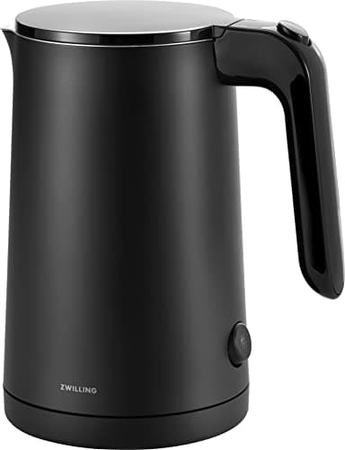 Bouilloire Électrique ZWILLING ENFINIGY Inox Noir, 1,5 L, Anti-Calcaire & SécuritéAnti-Ébullition