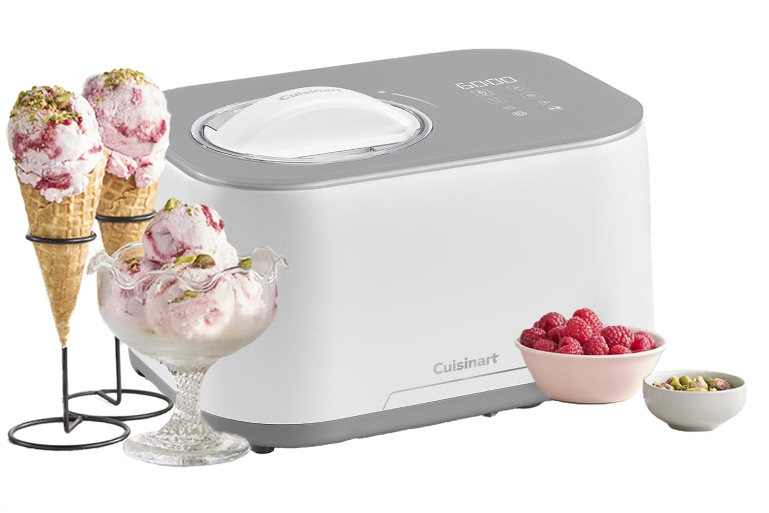 Cuisinart FreezeEase - Sorbetière à auto-refroidissement 3 préréglages | Glace, Sorbet, Yaourt glacé | Sans pré-congélat
