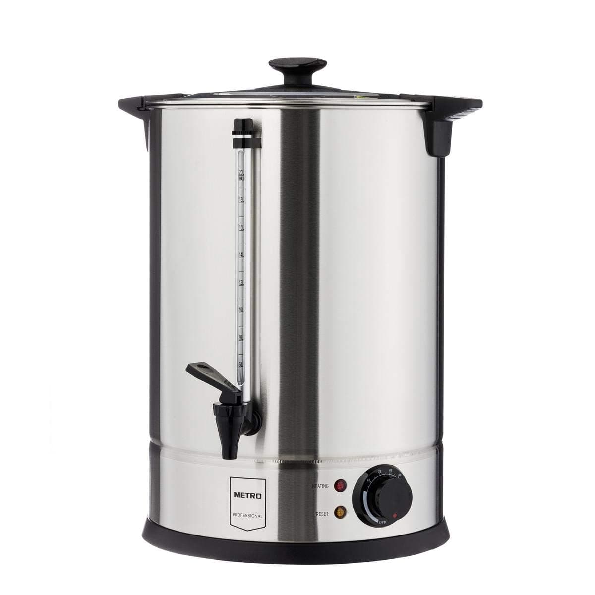 Bouilloire METRO Professional GWB1020, 20 l, 2600 W, protection contre la surchauffe et fonction maintien au chaud
Boui